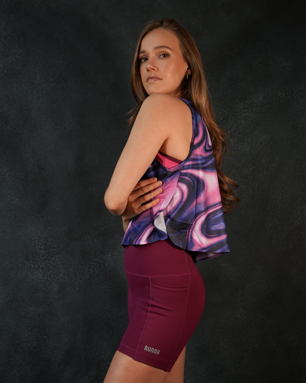 POLERA SIN MANGAS FLUIDO ROSADO