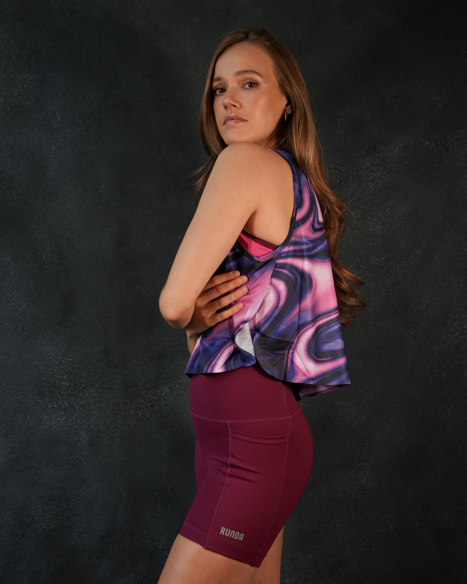 POLERA SIN MANGAS FLUIDO ROSADO