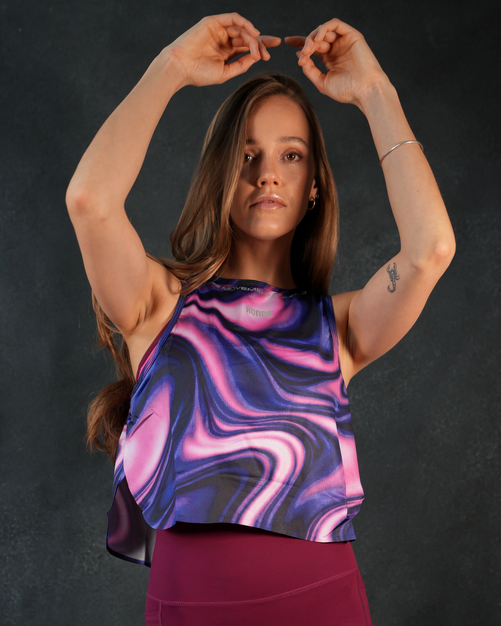 POLERA SIN MANGAS FLUIDO ROSADO